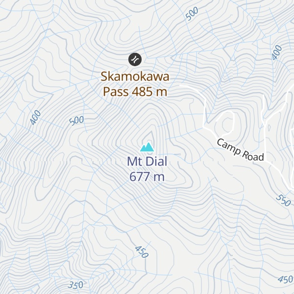 Map of Mt Dial