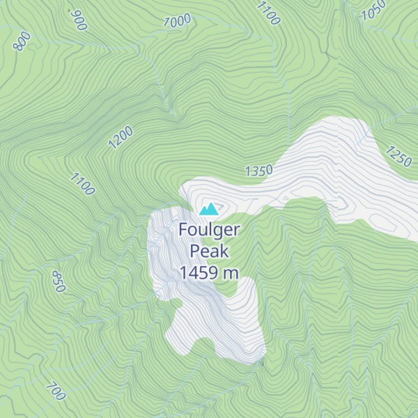 Map of Foulger Peak