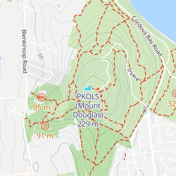 Map of PKOLS (Mount Douglas)
