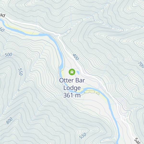 Map of Otter Bar Lodge