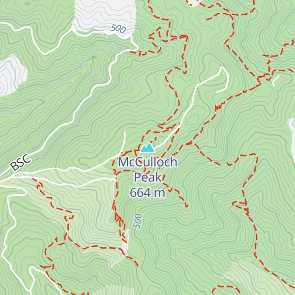 Map of McCulloch Peak