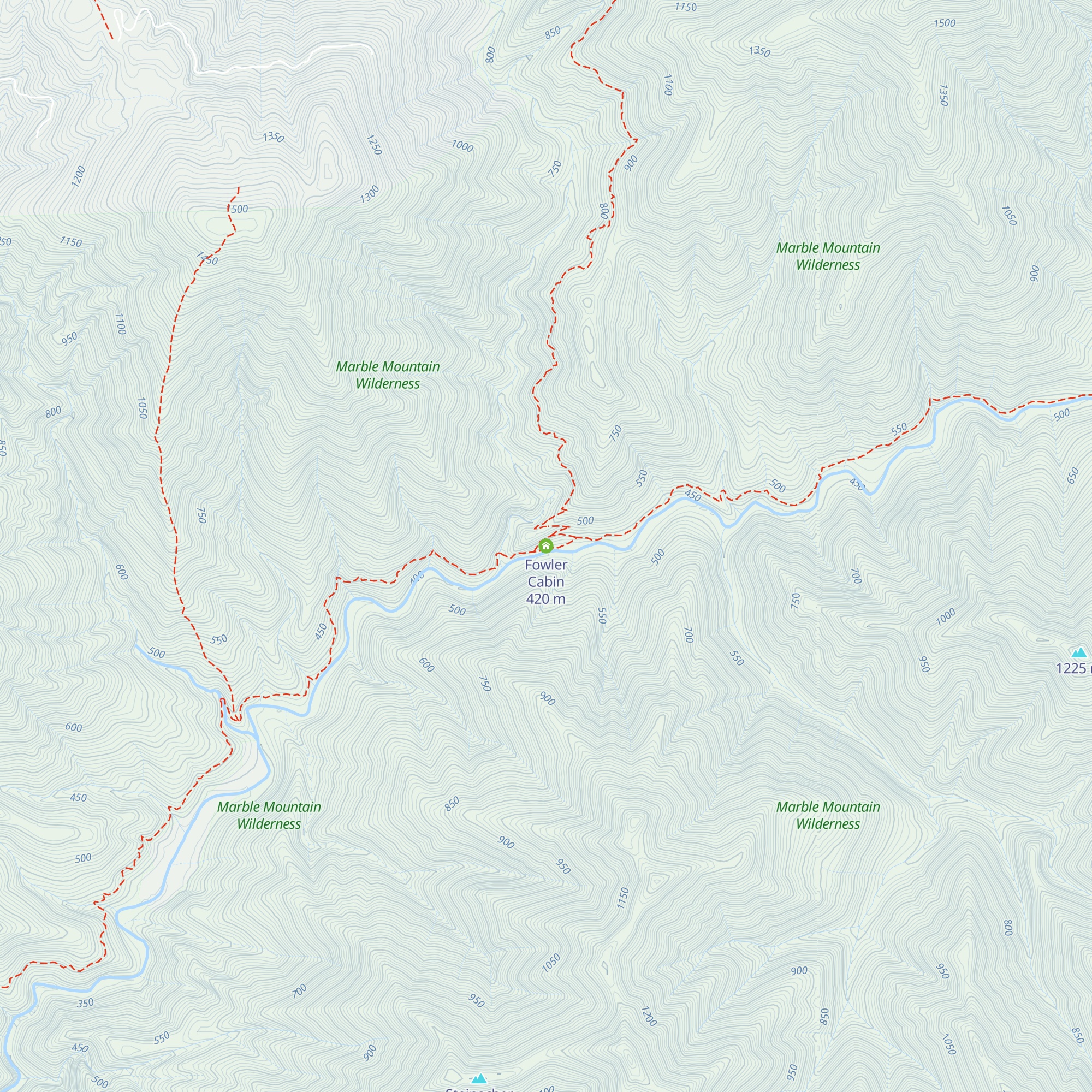 Fowler Cabin map