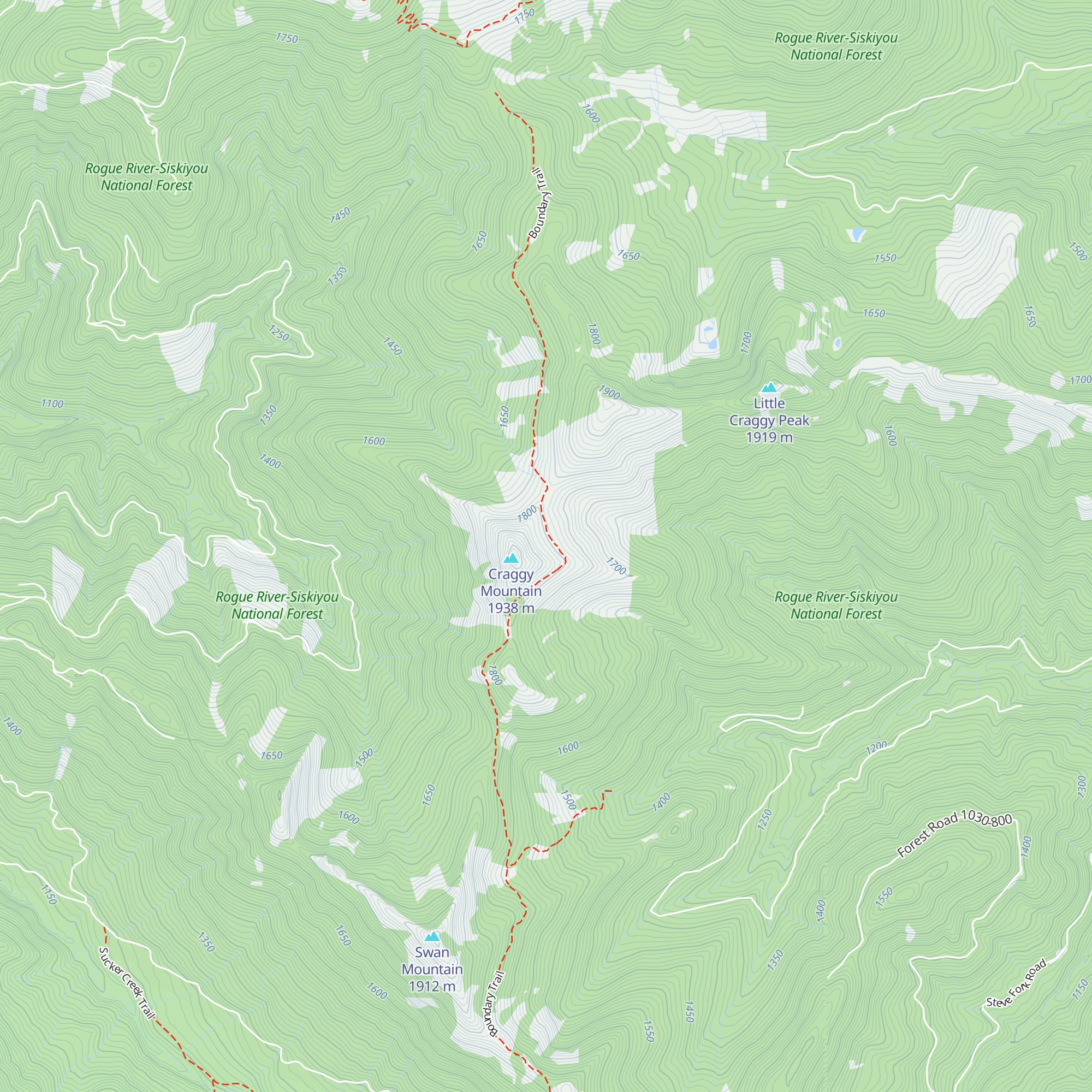 Site of Denman Cabin map