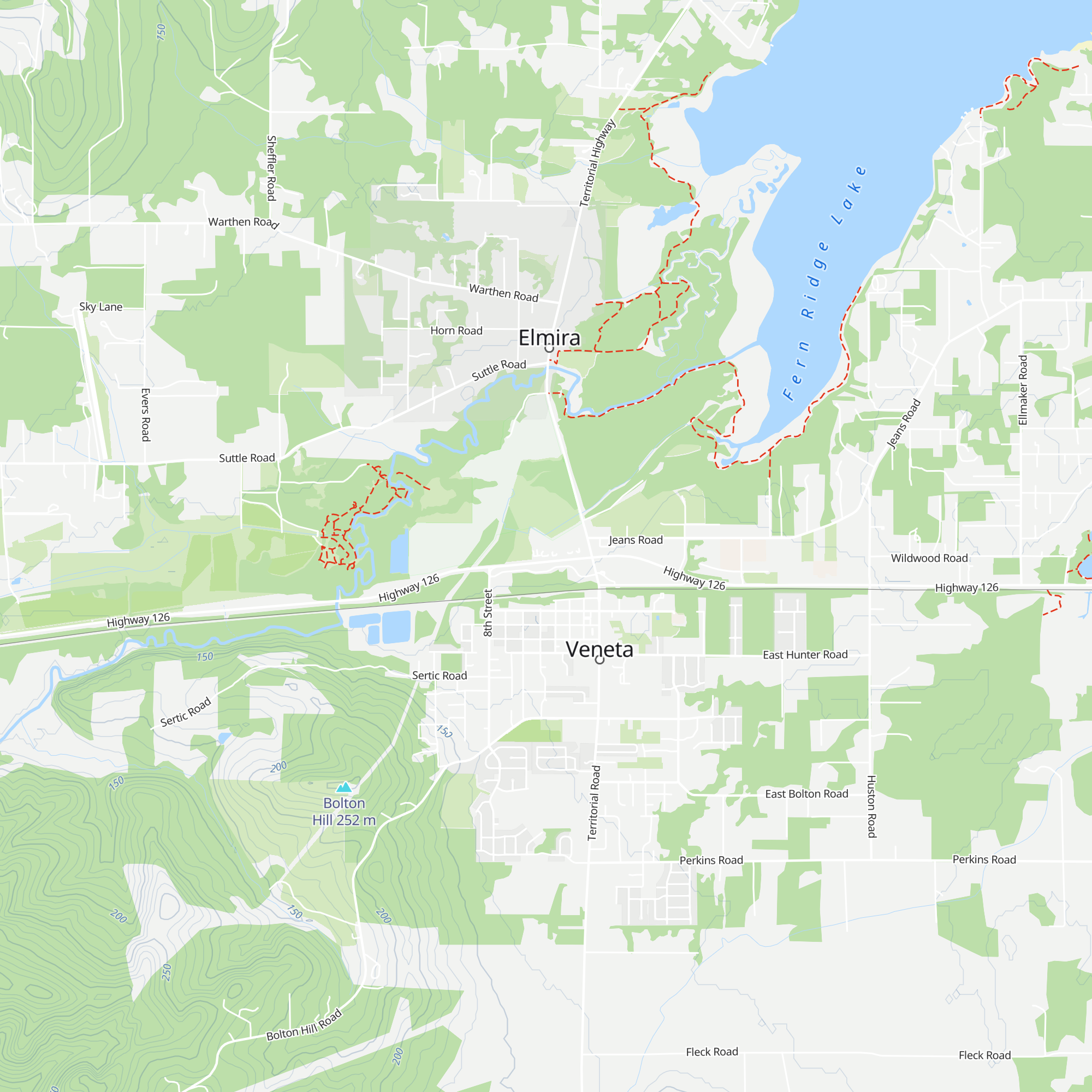 Veneta - Fern Ridge Chamber of Commerce map