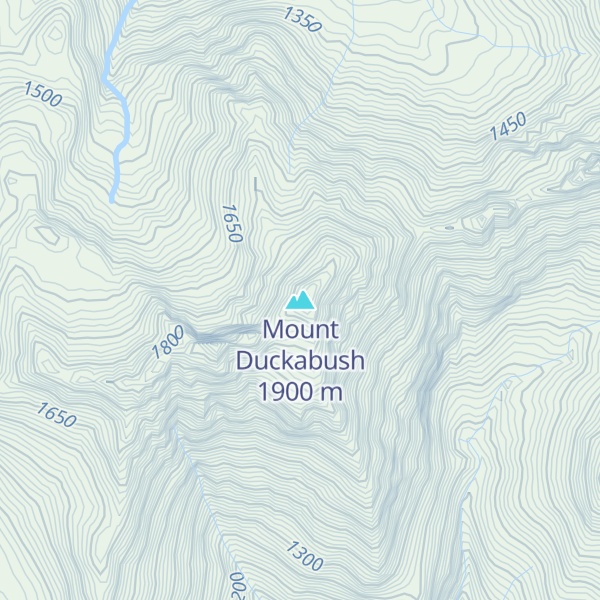 Map of Mount Duckabush