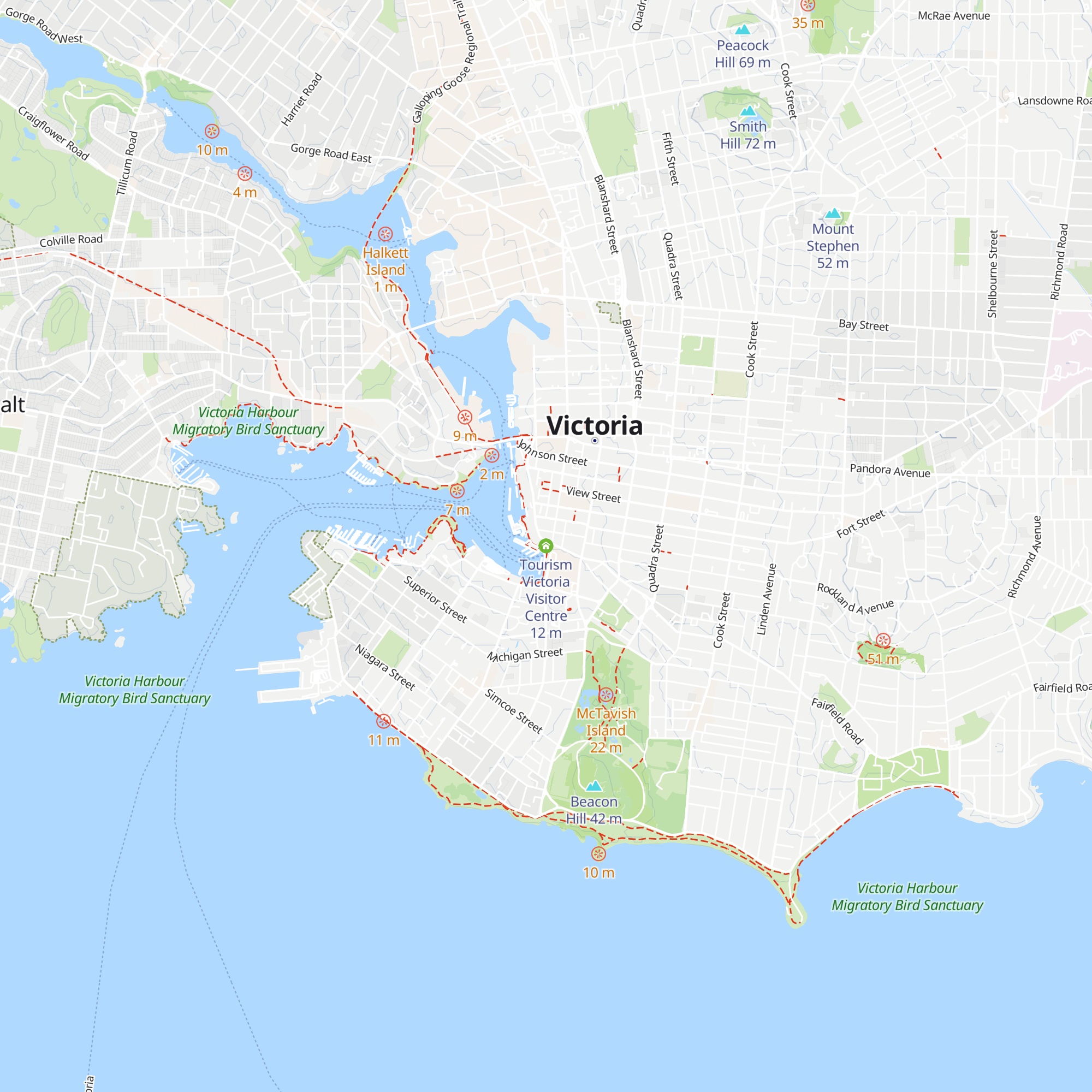 Tourism Victoria Visitor Centre map
