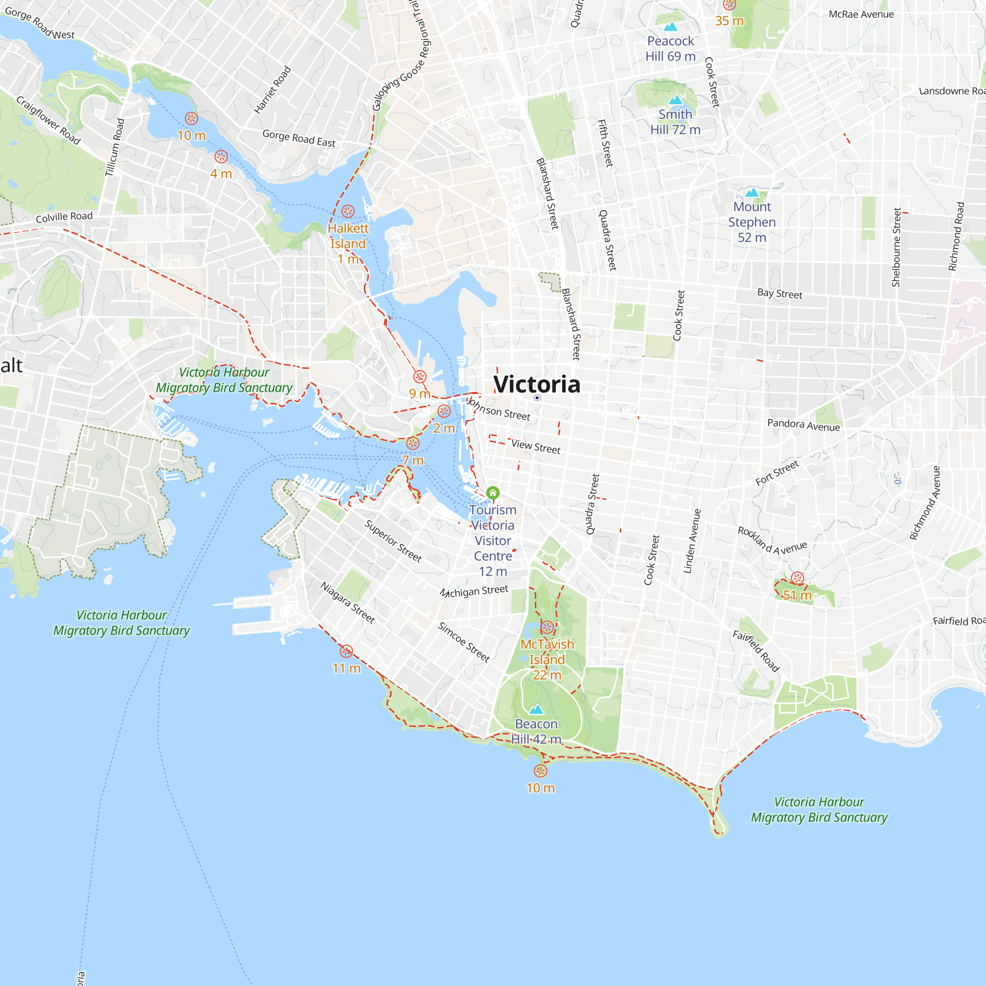 Tourism Victoria Visitor Centre map