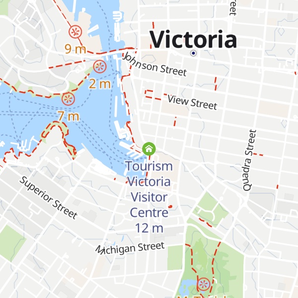 Map of Tourism Victoria Visitor Centre