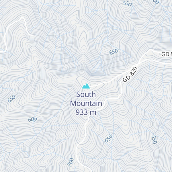 Map of South Mountain