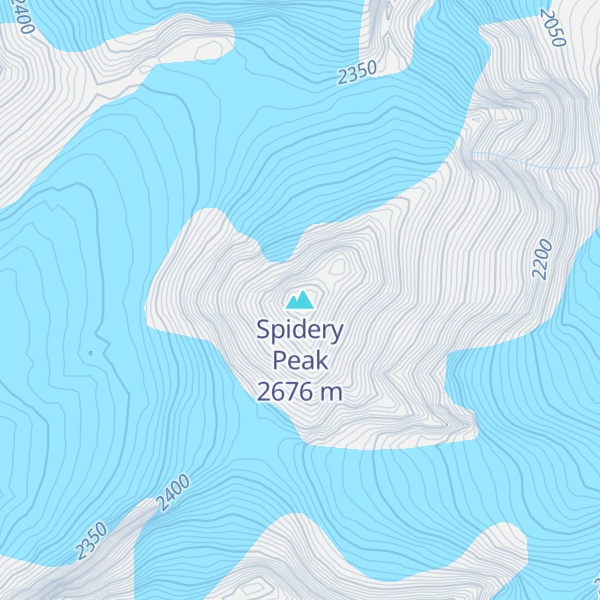 Map of Spidery Peak