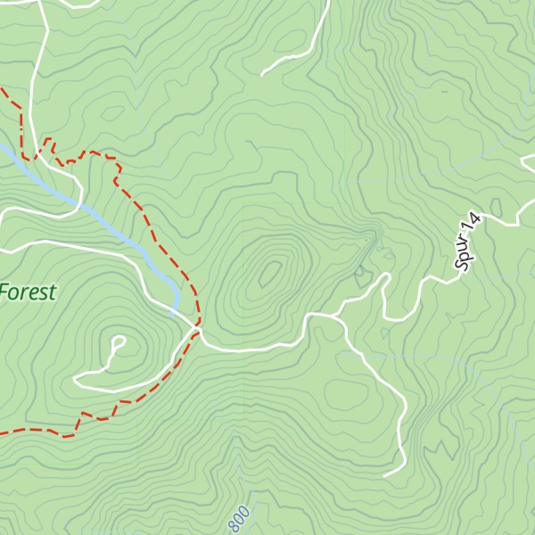 Map of South Saddle Mountain