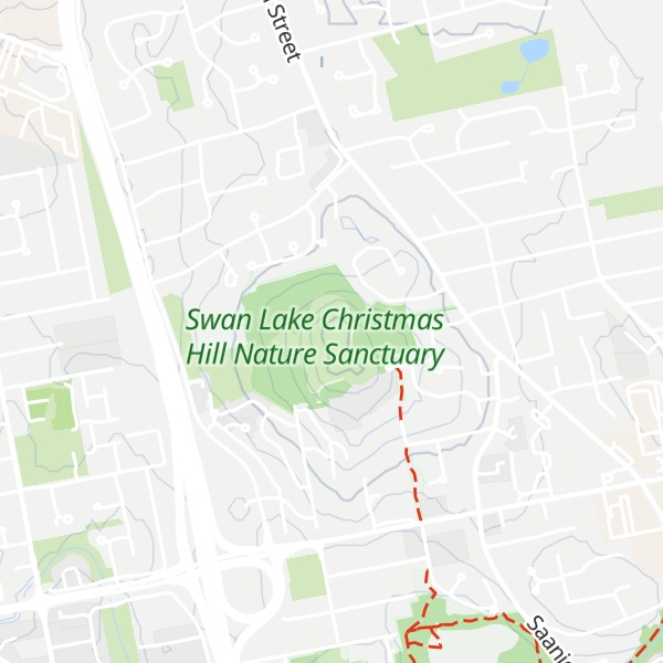 Map of Christmas Hill