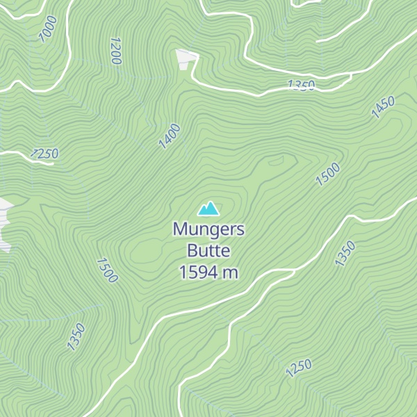 Map of Mungers Butte