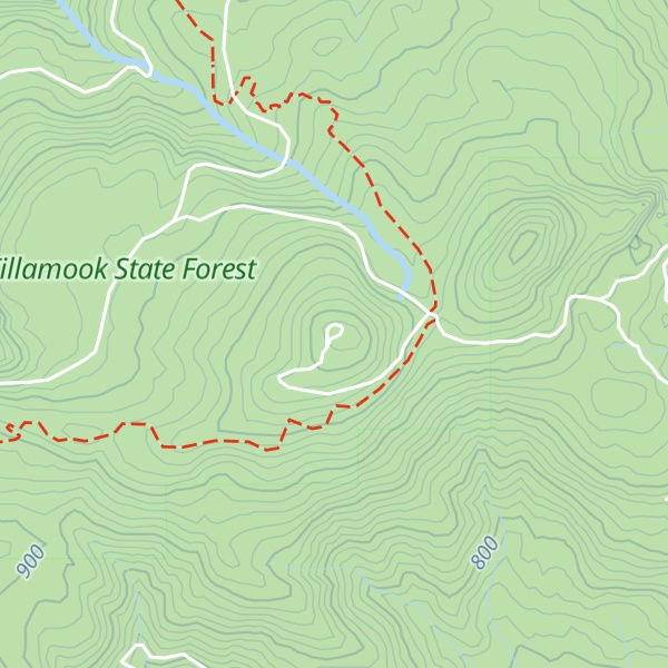 Map of Saddle Mountain