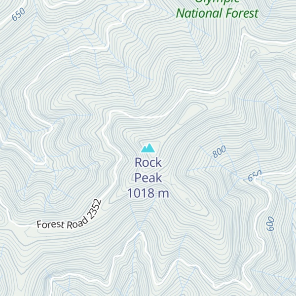 Map of Rock Peak