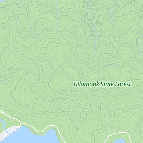 Map of Blind Cabin Ridge