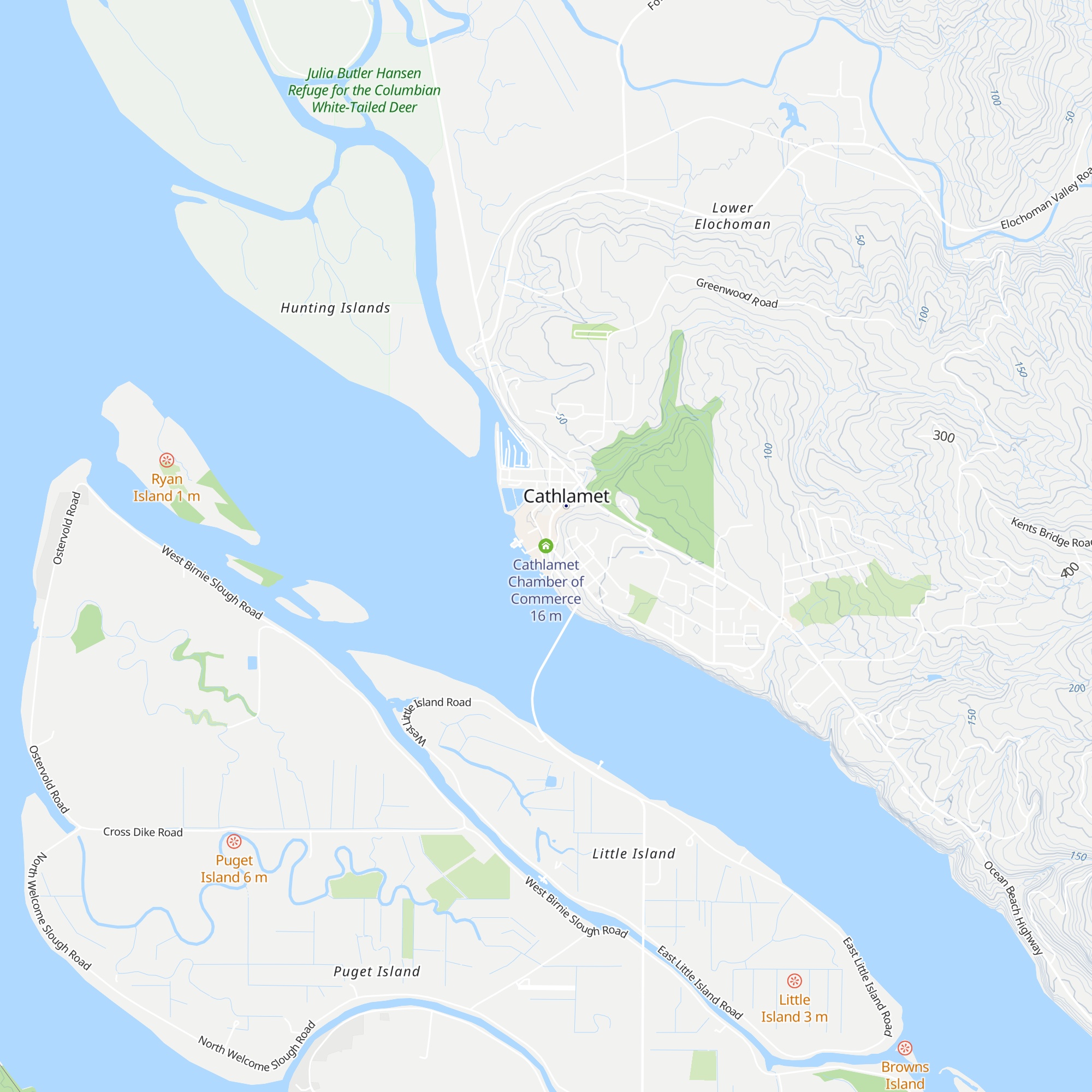 Cathlamet Chamber of Commerce map