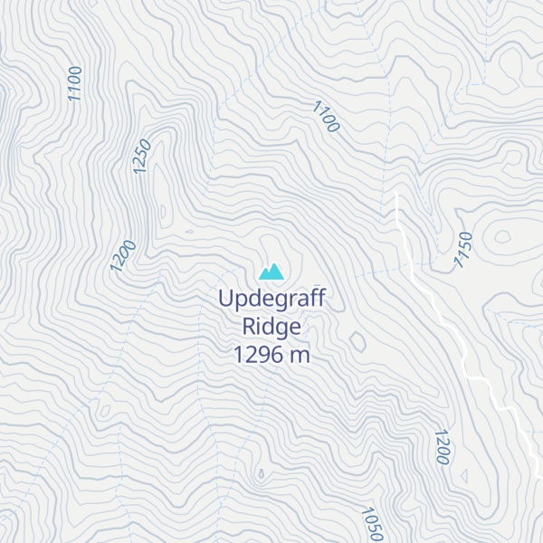 Map of Updegraff Ridge