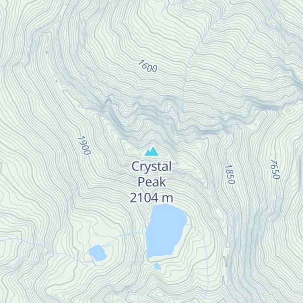 Map of Crystal Peak
