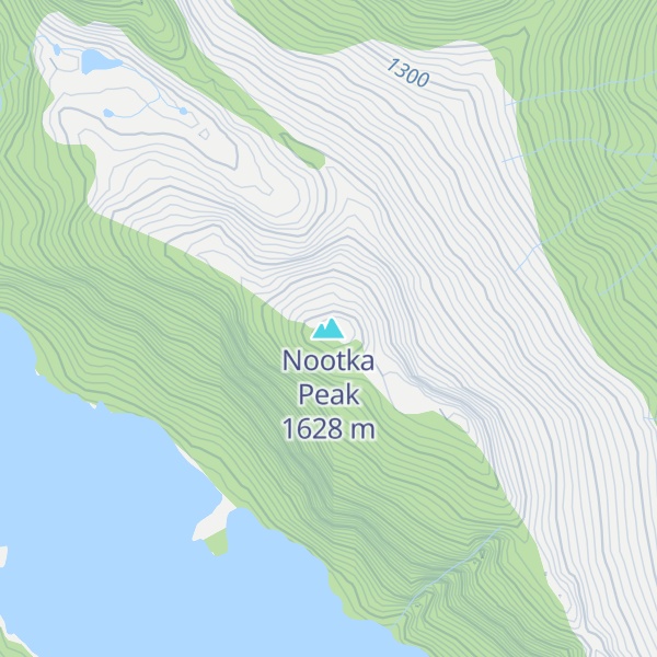 Map of Nootka Peak
