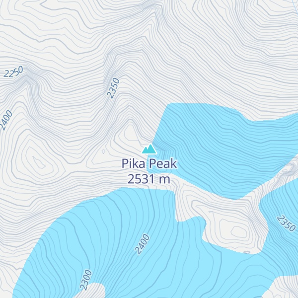 Map of Pika Peak