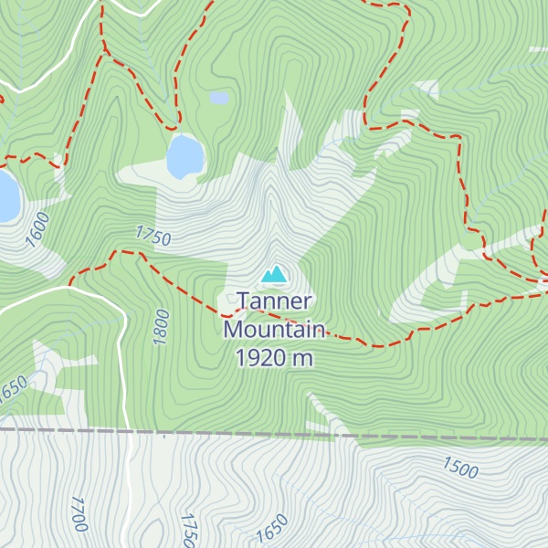 Map of Tanner Mountain