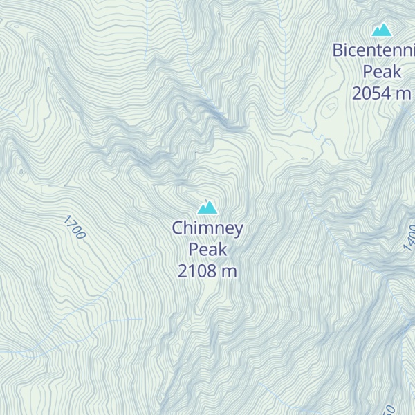 Map of Chimney Peak