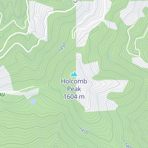 Map of Holcomb Peak