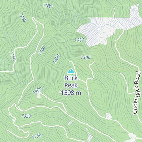 Map of Buck Peak