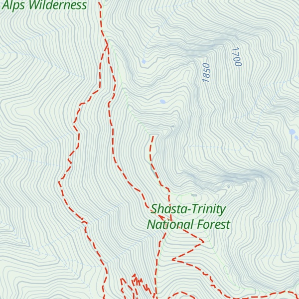 Map of Salmon Mountain