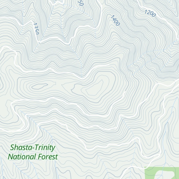 Map of Chaparral Mountain