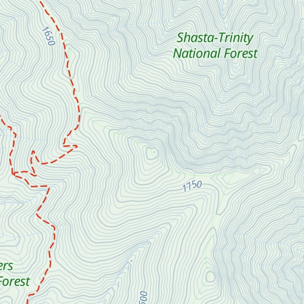 Map of Trinity Mountain