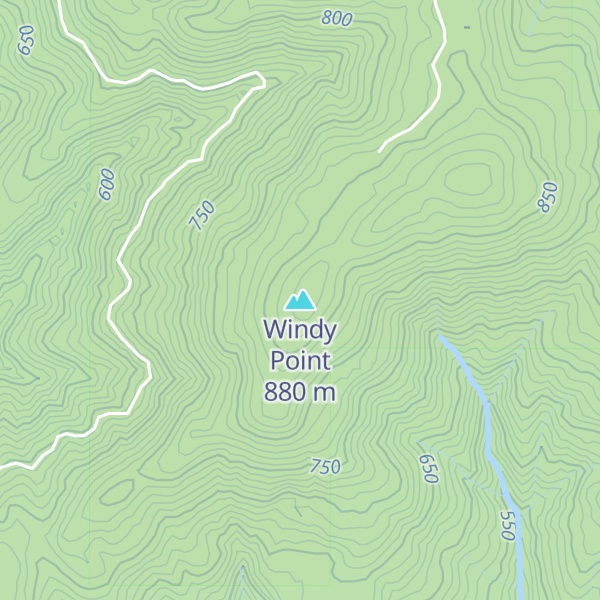 Map of Windy Point