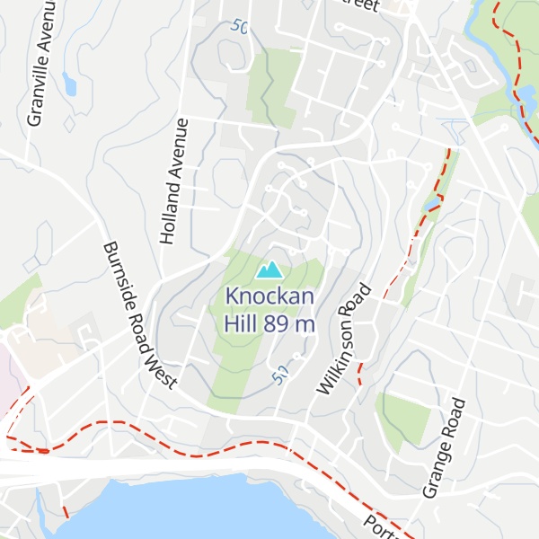 Map of Knockan Hill