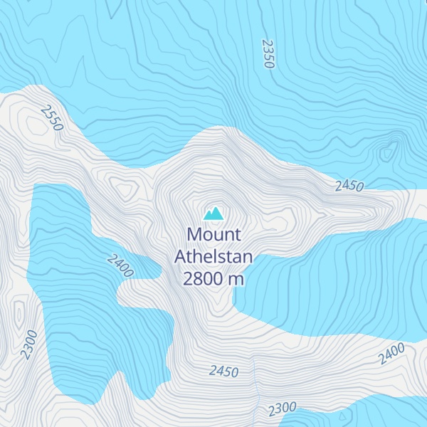 Map of Mount Athelstan