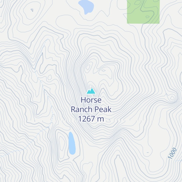Map of Horse Ranch Peak