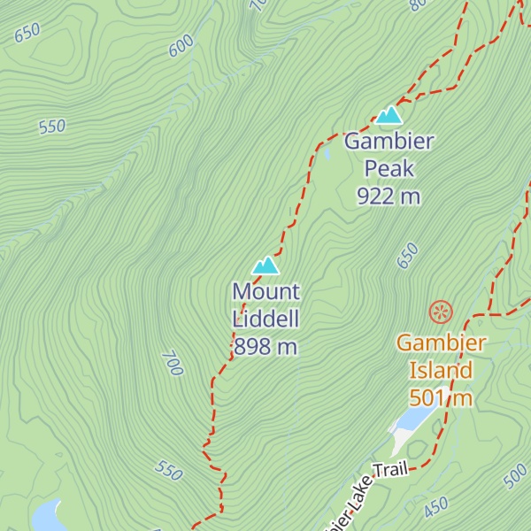 Map of Mount Liddell