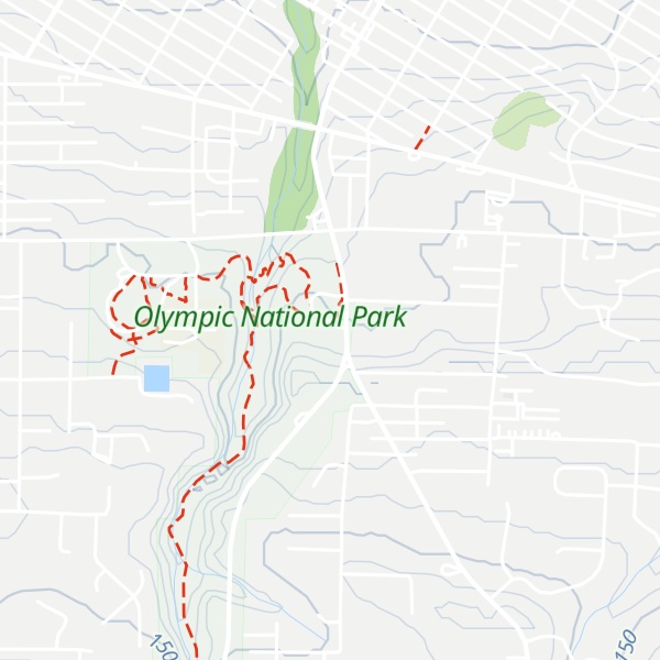 Map of Olympic National Park Visitor Center
