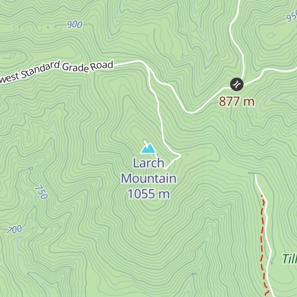 Map of Larch Mountain
