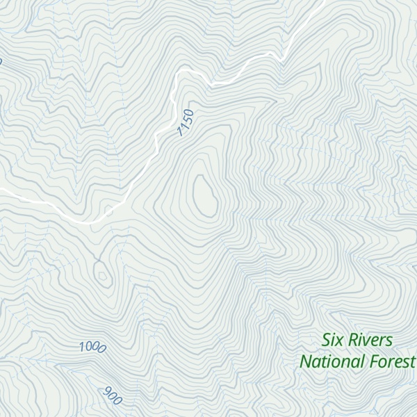 Map of Little Round Mountain