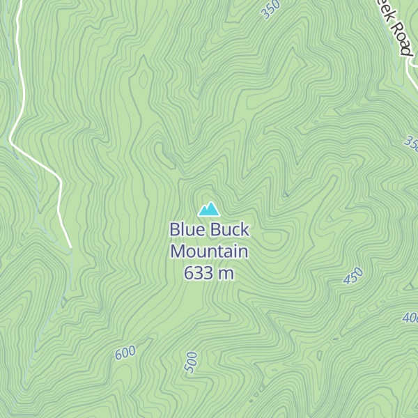 Map of Blue Buck Mountain