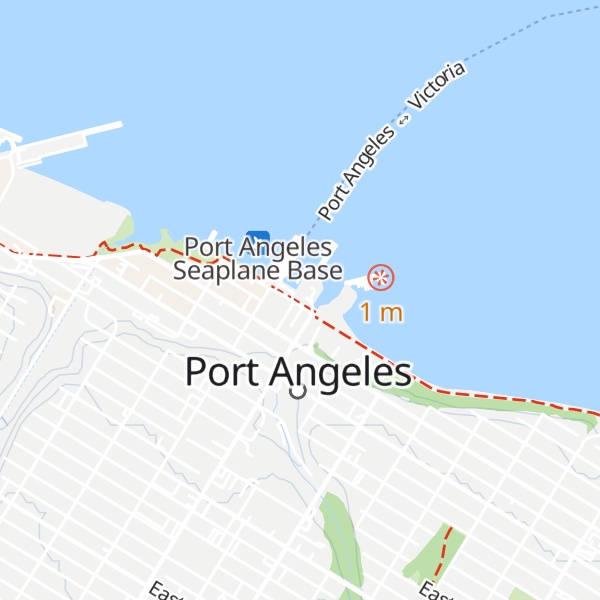 Map of Port Angeles Visitor's Center