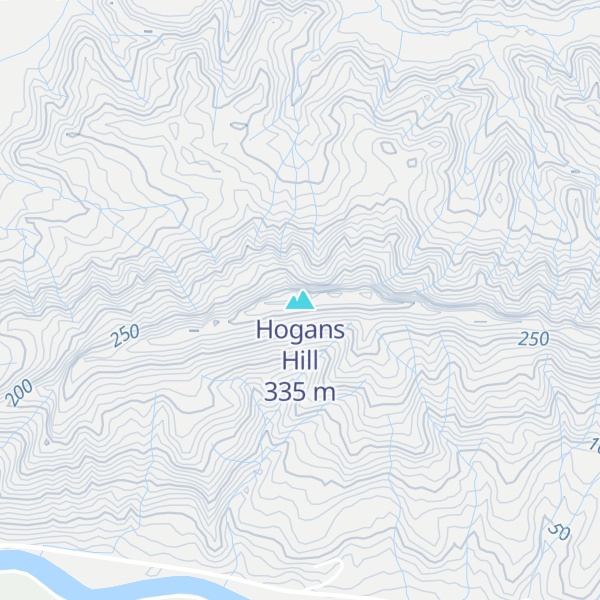 Map of Hogans Hill