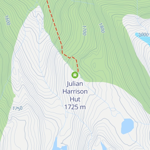 Map of Julian Harrison Hut