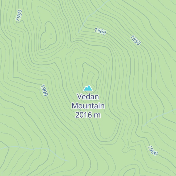 Map of Vedan Mountain