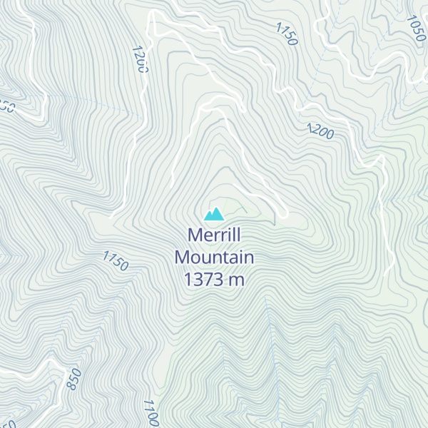 Map of Merrill Mountain