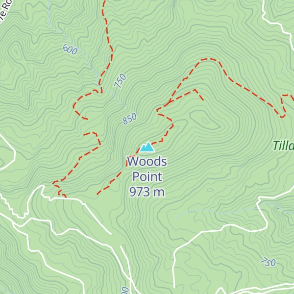 Map of Woods Point
