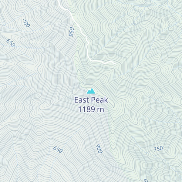 Map of East Peak