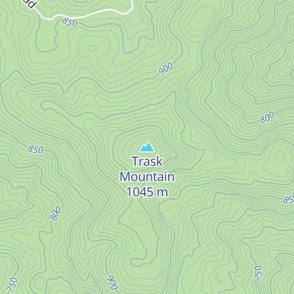 Map of Trask Mountain