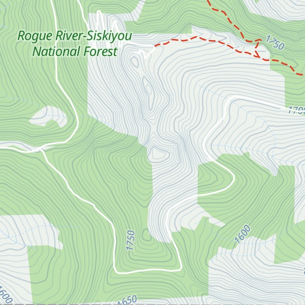 Map of Althouse Mountain
